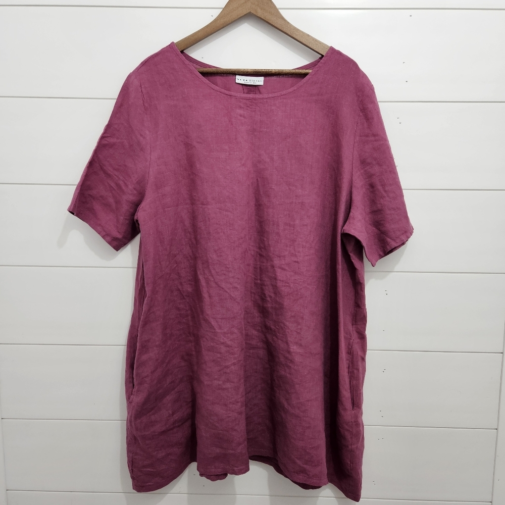 Bryn Walker 100% Linen August Tunic Dress L